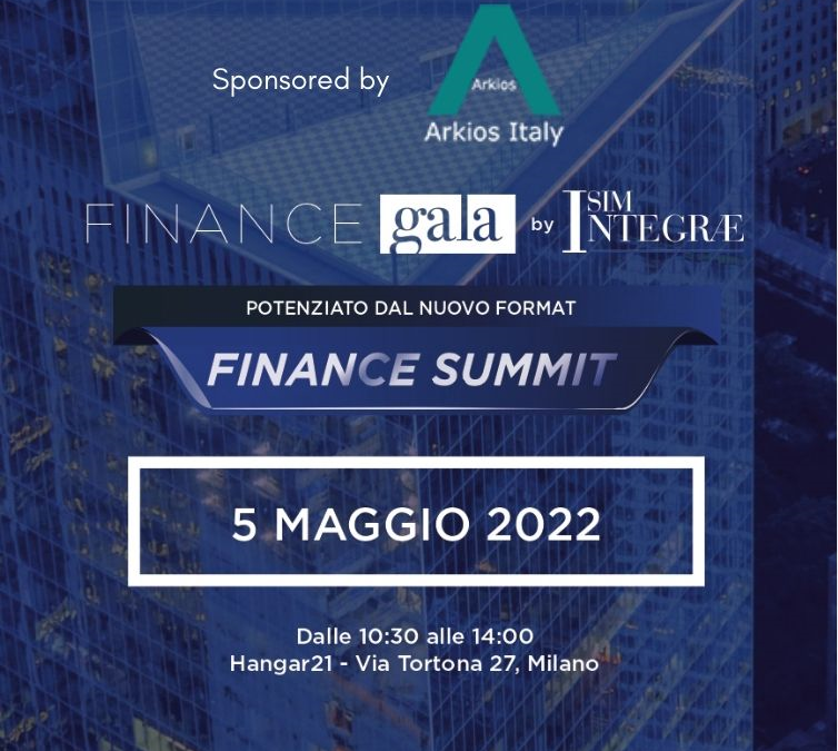 Il Gruppo Arkios Italy S.p.A. sponsorizza attivamente la 2° edizione dell’Integrae SIM Finance Gala