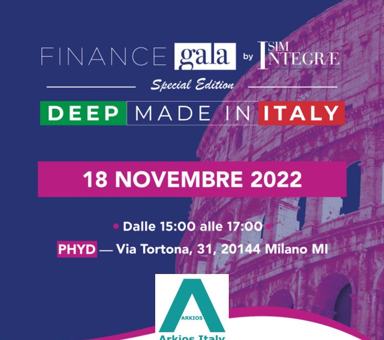 Arkios Italy S.p.A. sponsor del 3° Finance Gala di Integrae SIM